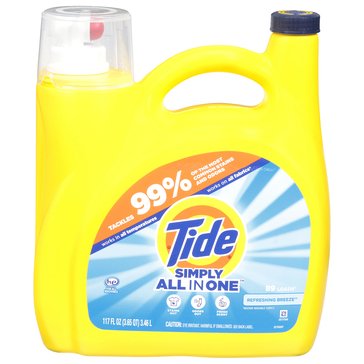 Tide Simply Clean & Fresh Liquid Laundry Detergent, Refreshing Breeze