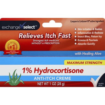Exchange Select Hydrocortisone 1% Anti-itch Cream, 1oz