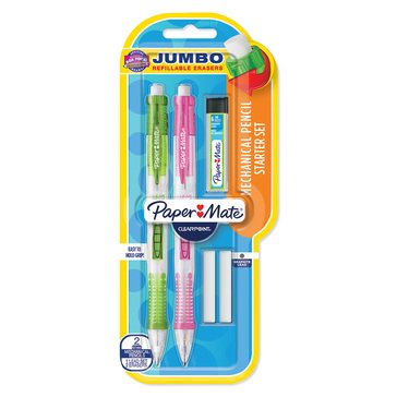 Paper Mate Clearpoint #2 Mechanical Pencils with Eraser Set, 2-count