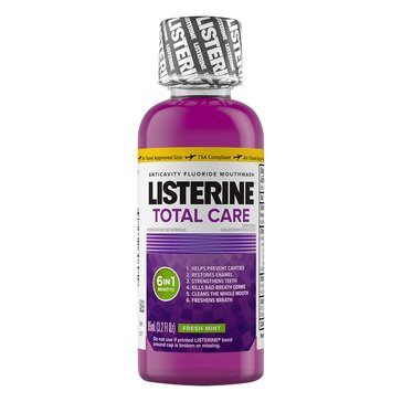 LISTERINE Total Care Fresh Mint Mouthwash, 3.2 fl oz