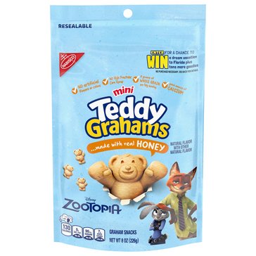 Teddy Grahams Honey Graham Crackers, 8oz