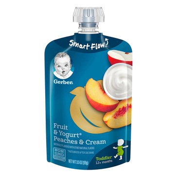 Gerber Toddler Peach Cream Fruit Yogurt, 3.5oz