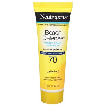 Neutrogena Beach Defense Body Sunscreen Lotion With SPF 70 1oz