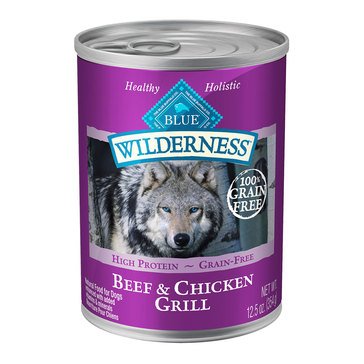 Blue Buffalo Wilderness 12.4 oz. Beef & Chicken Grill Adult Wet Dog Food