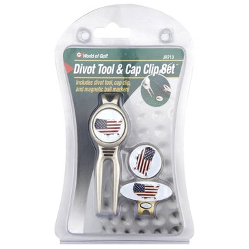 World of Golf Flag Divot Tool and Cap Clip