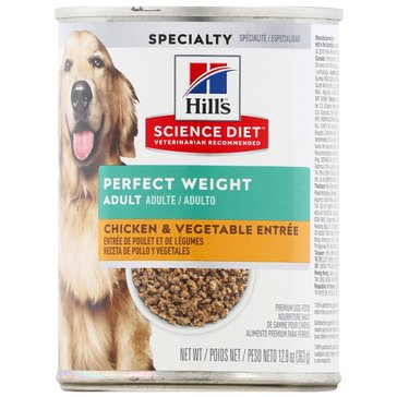 Hill's Science Diet Adult Perfect Weight Dog Food, 12.8 oz