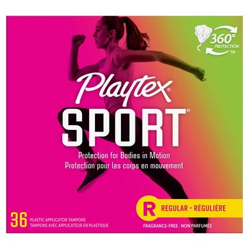 Playtex Unscented Regular Tampons, 36-Count