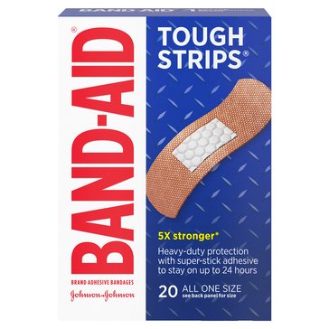 BAND-AID Tough Strips All One Size Bandages, 20ct