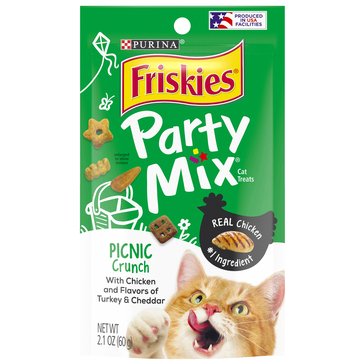 Friskies Party Mix Picnic Crunch Cat Food, 2.1 oz