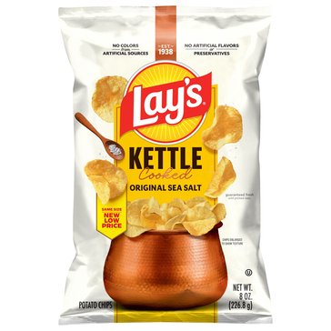 Lay's Kettle Original Potato Chips, 8oz