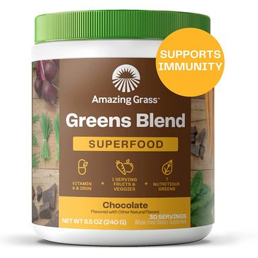 Amazing Grass Superfood Chocolate Powder, 30-servings