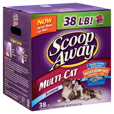 Scoop Away Multi Cat Scented Cat Litter, 38 lbs