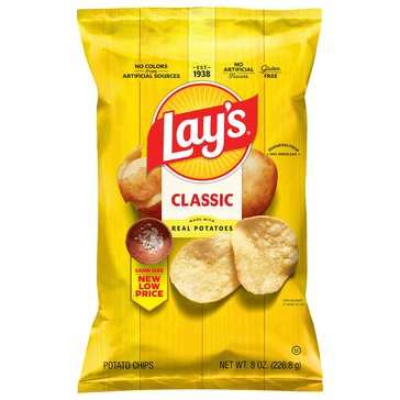 Lay's Classic Potato Chips, 8oz