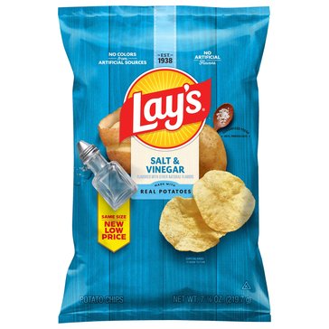 Lay's Salt & Vinegar Potato Chips, 7.75oz
