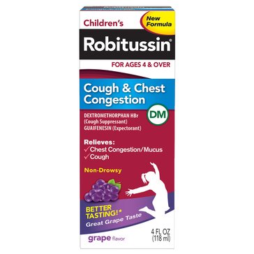 Robitussin Children's DM Cough and Chest Congestion, 4oz