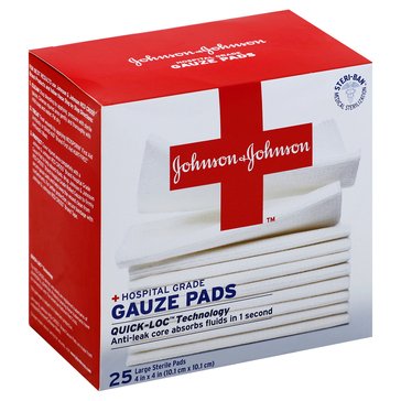 BAND-AID Red Cross Gauze Pads Large 4