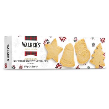 Walkers Festive Shape Shortbread Cookies, 6.2oz