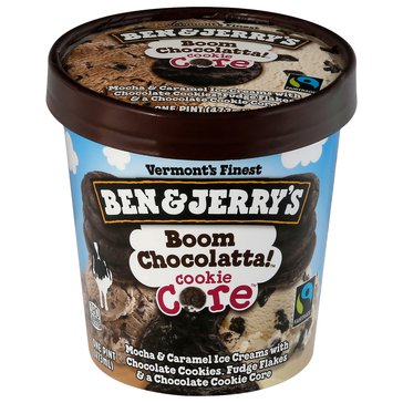 Ben & Jerry's Boom Chocolatta Cookie Ice Cream, 16oz