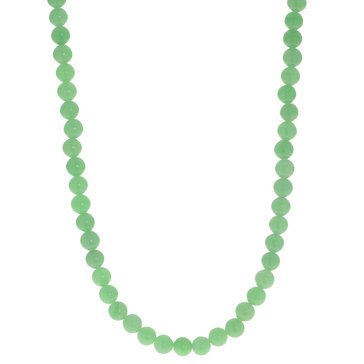 Imperial Dyed Jade Sterling Silver Necklace