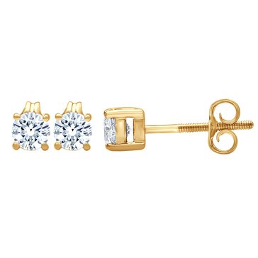 Navy Star 14K Yellow Gold 1 cttw Diamond Earrings