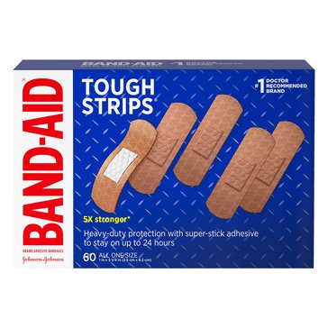 BAND-AID Tough Strips All One Size, 60-count
