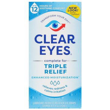 Clear Eyes Triple Action Relief, .5oz