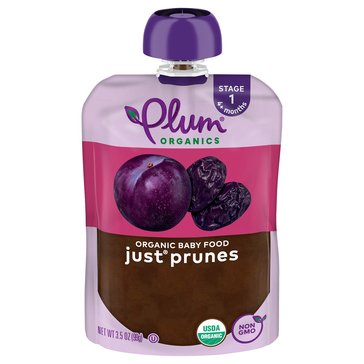 Plum Organics Stage 1 Baby Food Pouch - Just Prunes