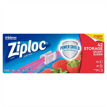 Ziploc Slider Quart Storage Bag
