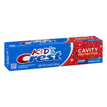 Crest Kid's 2+ Cavity Protection Sparkle Fun Flavor Toothpaste, 4.6oz