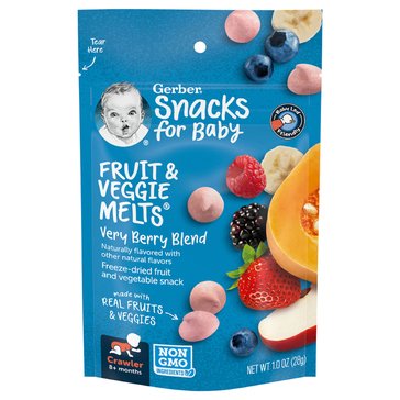 Gerber Graduate Fruit & Very Veggie Melts - Very Berry Blend, 1oz