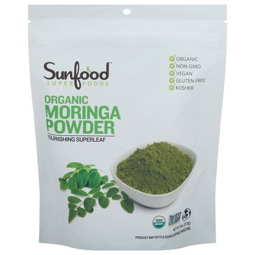 Sunfood Superfoods Organic Moringa Powder 8oz