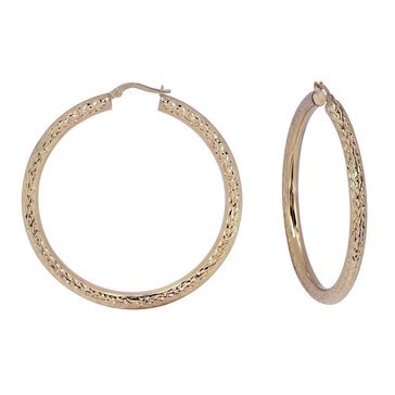 14K Large Hoop Earrings