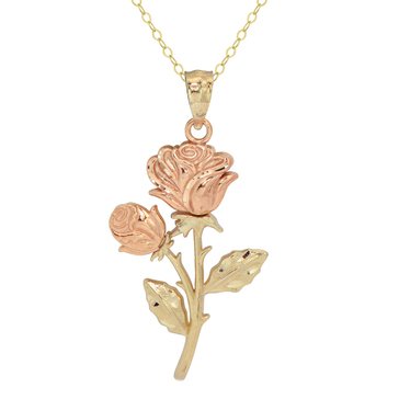 10K Rose Pendant