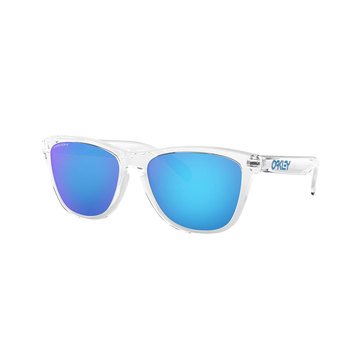 Oakley Men's Frogskin Crystal Clear/PRIZM Sapphire Sunglasses 55mm