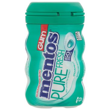 Mentos Pure Fresh Spearmint Gum, 3.53oz
