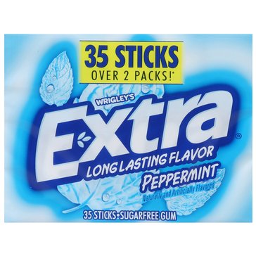 Wrigley Extra Peppermint Gum, 35-Sticks