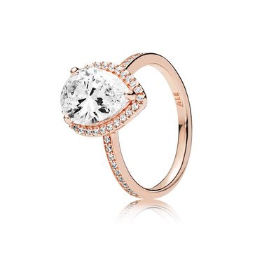 Pandora Rose Radiant Teardrop Ring