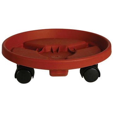 Bloem 14-Inch Round Planter Caddy Terra Cotta