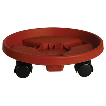 Bloem 16-Inch Round Planter Caddy Terra Cotta