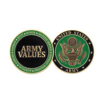 Challenge Coin United States Army Values Coin
