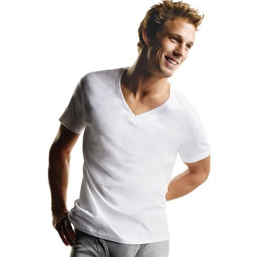 Hanes Men's Comfort Soft FreshIQ V-Neck Tees, 6-Pack