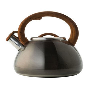 Viking Stainless Steel 2.6 Quart Whistling Tea Kettle - Red