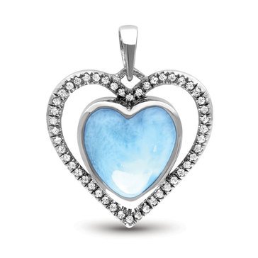 Marahlago Infinity Heart Sterling Silver Necklace