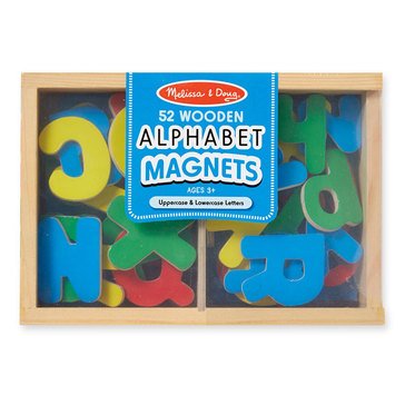 Melissa & Doug Magnetic Classic Wooden Alphabet