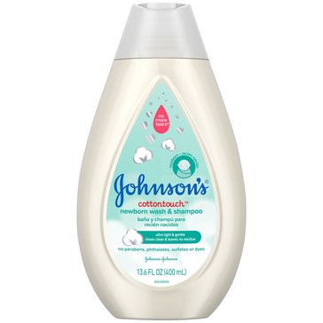 Johnson's Baby Cotton Touch 2-In 1 Wash Shampoo, 13.6oz