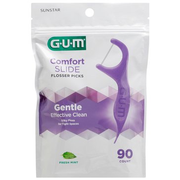 GUM Comfort Slide Flossers Mint 90ct