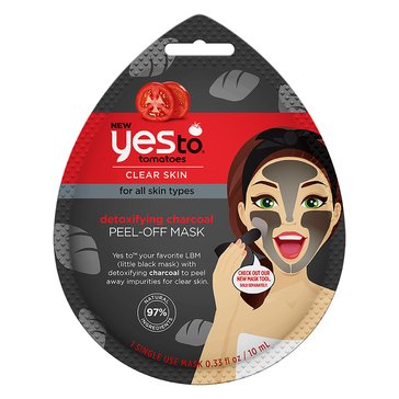 Yes To Tomatoes Detoxifying Charcoal Peel-Off Mask Single 1ct