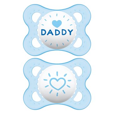 MAM Love and Affection 0-6 Months Pacifier, 2-Pack 