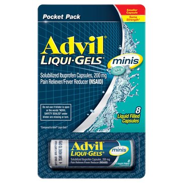 Advil LiquiGels Mini Vial 8Ct
