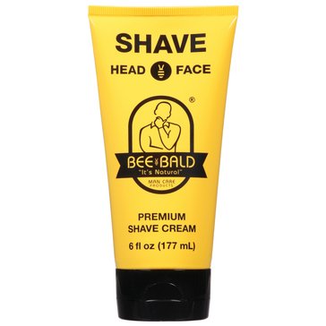 BEE BALD Premium Shave Cream, 6oz